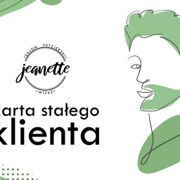 Weronika Kaczmarczyk - przód karty stałego klienta dla mężczyzn do salonu kosmetycznego