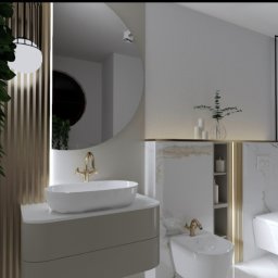 łazienka dom jednorodzinny 