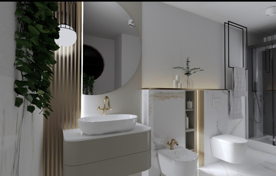 łazienka dom jednorodzinny