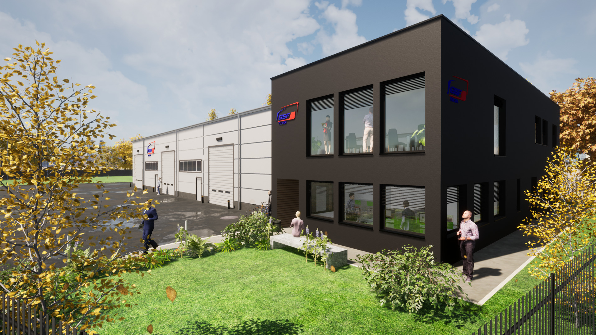 Hala magazynowa z biurowcem