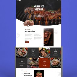 Strona WWW wykonana dla restauracji Grillowany Świat z Krakowa