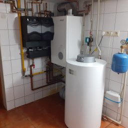 Kocioł Brotje WGB 28 i dwa obiegi grzewcze