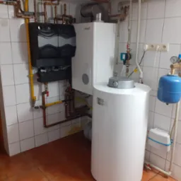 Kocioł Brotje WGB 28 i dwa obiegi grzewcze