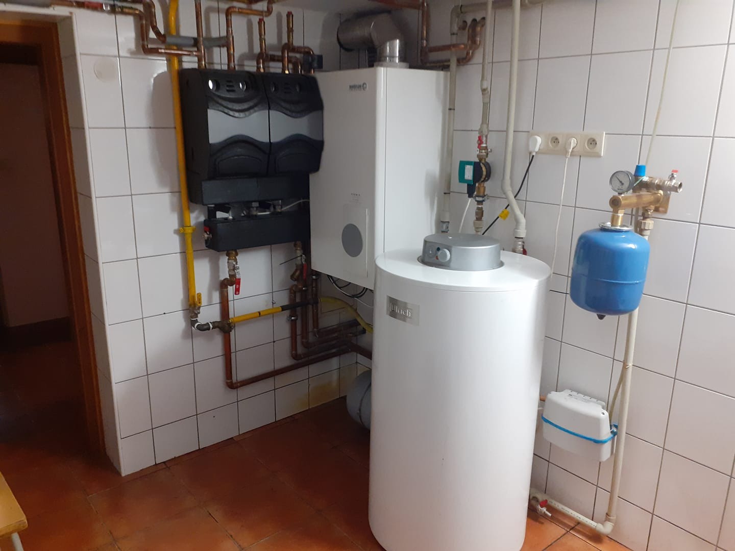 Kocioł Brotje WGB 28 i dwa obiegi grzewcze