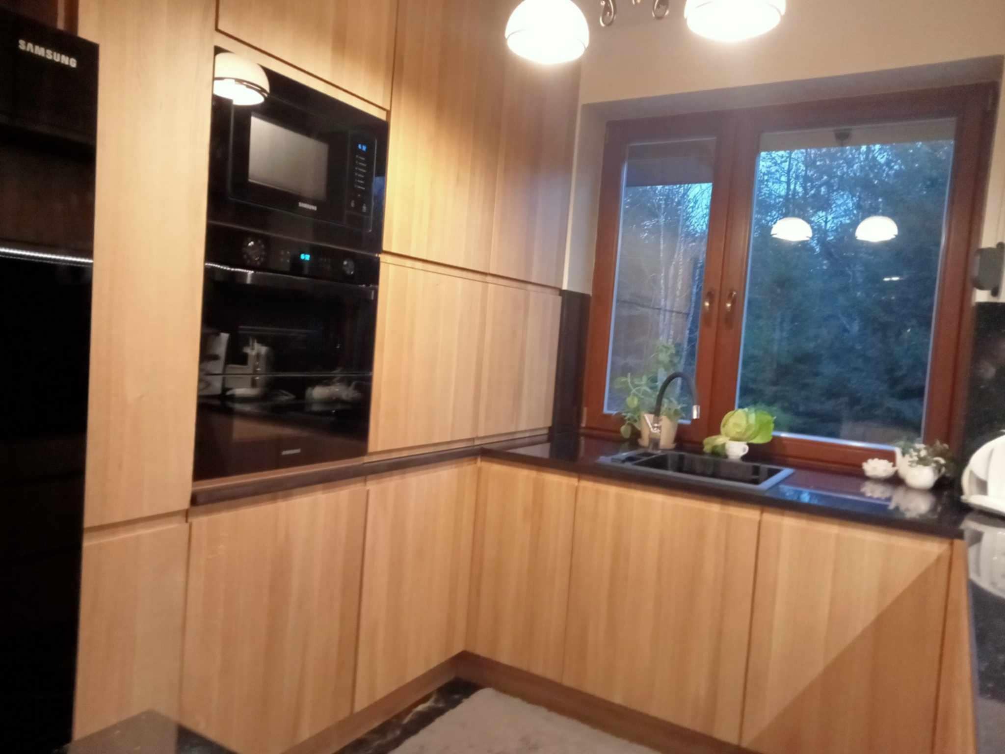 Fronty drewniane, które wykonaliśmy do już gotowej kuchni.