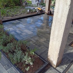 Układanie kostki brukowej Modrolas 1