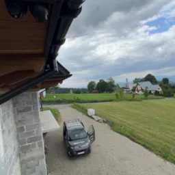 Montaż kamer u klienta.