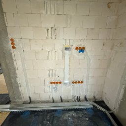 Okablowanie przygotowane pod system smart home. Klient indywidualny.