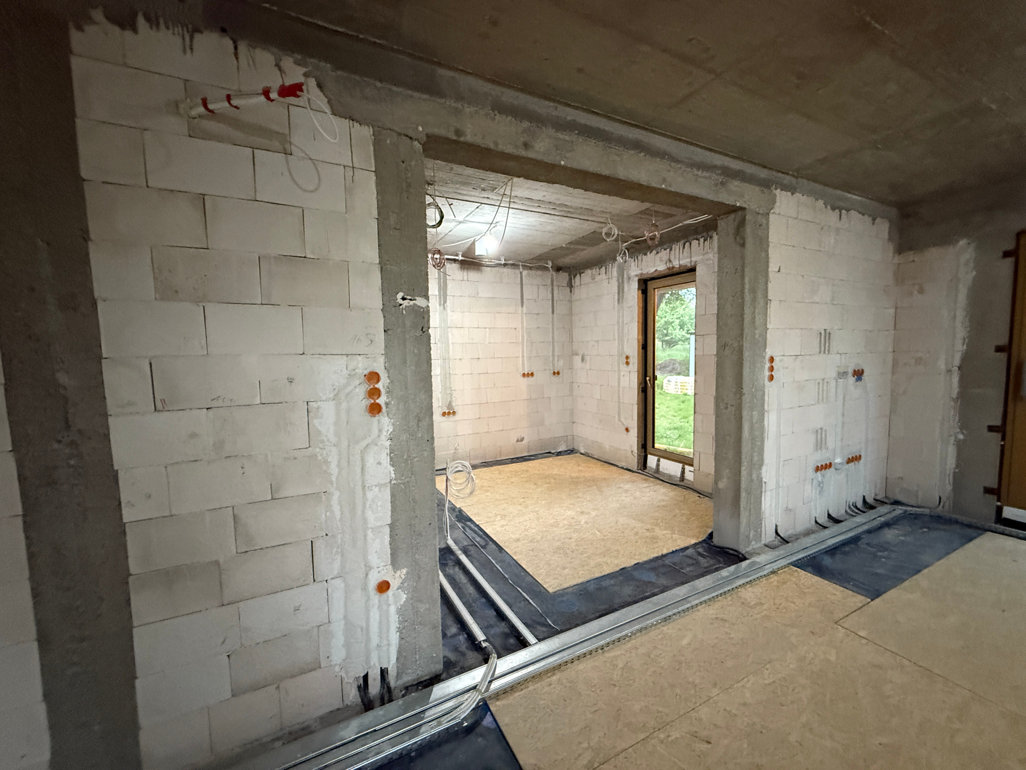 Okablowanie przygotowane pod system smart home. Klient indywidualny.