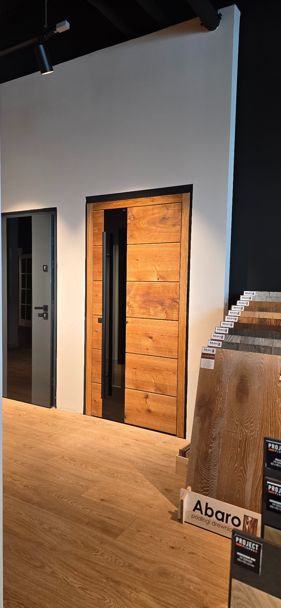 Drzwi wejściowe dąb szczotka