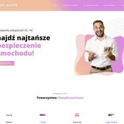 prosty serwis o ubezpieczeniach komunikacyjnych. wykonany w html. bez panelu do edycji.