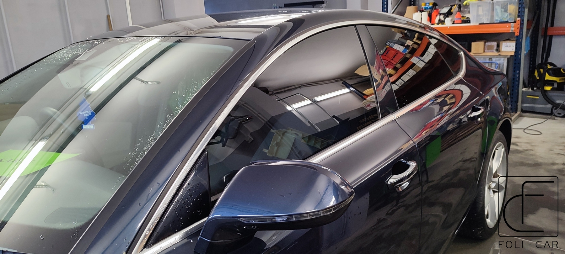 Audi A7 Przednie szyby przyciemnione folią 65%