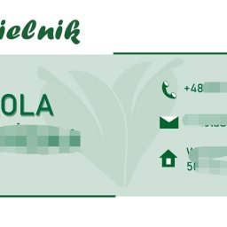 Przykładowy projekt wizytówki z logo