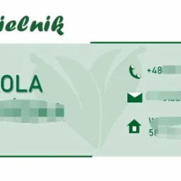 Przykładowy projekt wizytówki z logo