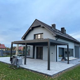 JACEK PIJAR BUDMASTER - Król pergol z palety firmy Selt, SB500, podświetlanie ledowe, przygotowana elektryka pod jacuzzi i boczne refleksole