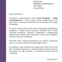 BHP, ppoż, bezpieczeństwo Szczytno 1