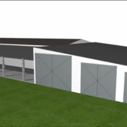 Budynek inwentarski z wiatą