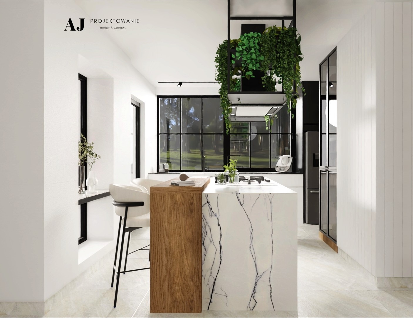 Fragment projektu kuchni dla moich klientów z Sopotu.