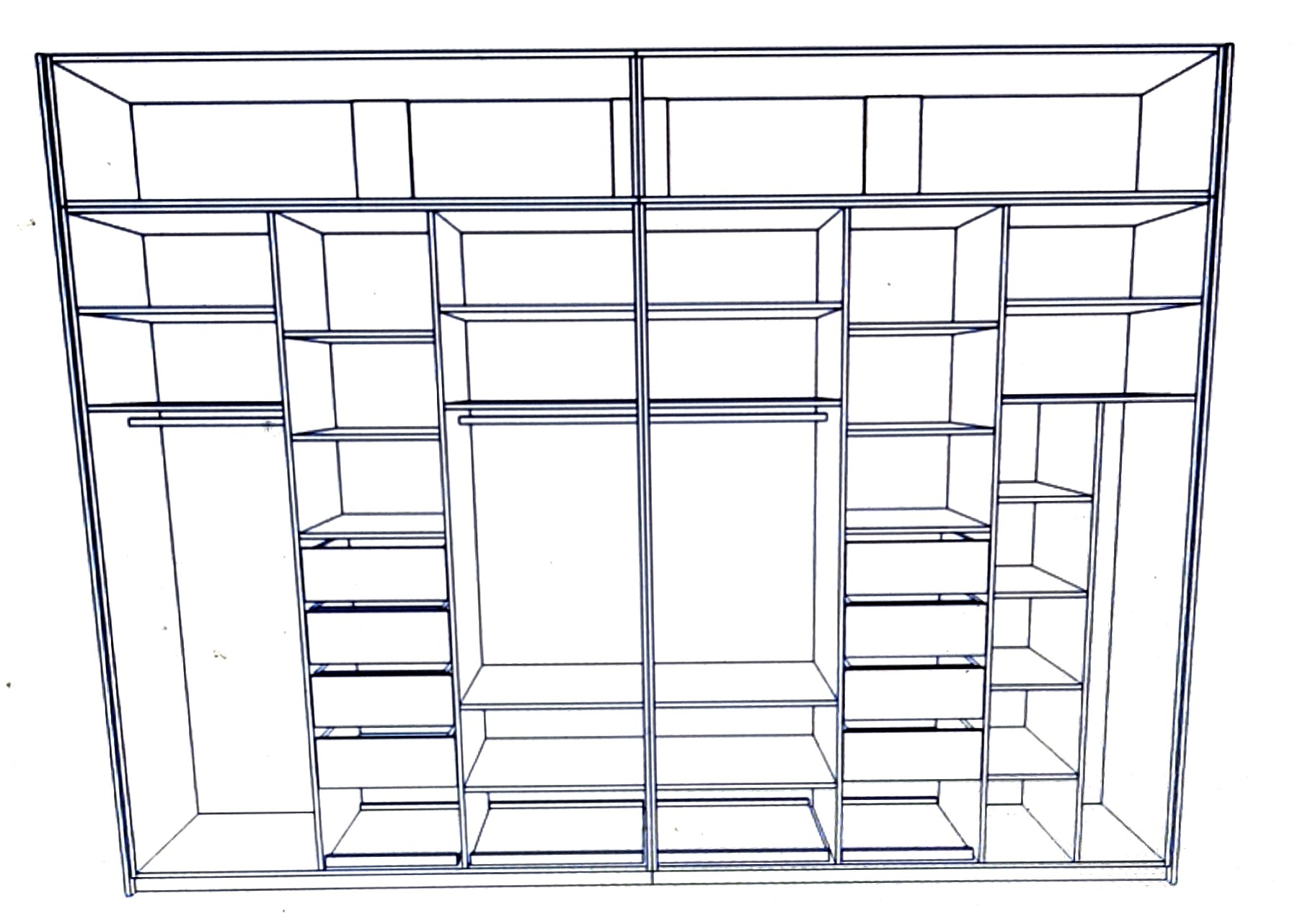 Projekt szafy na wymiar.