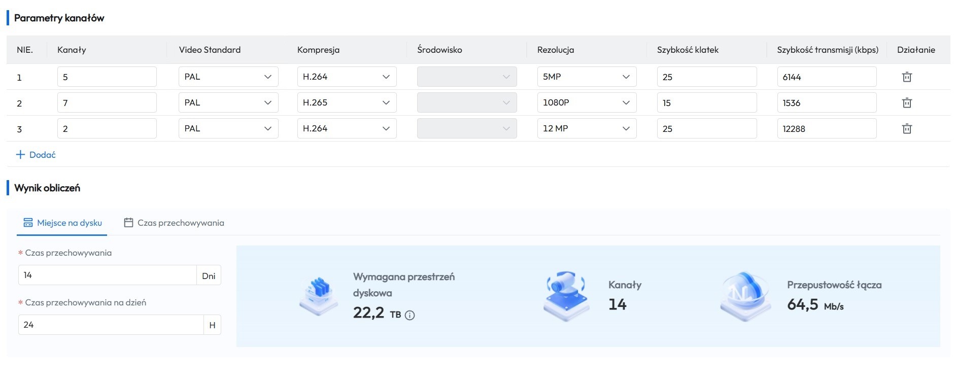 Dobieranie przestrzeni dyskowej w oparciu o narzędzia producentów