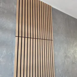 Efekt Betonu plus lamelki cegła dekoracyjna