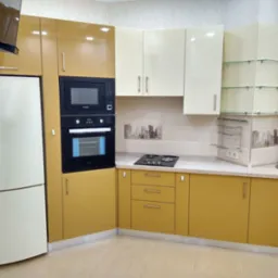 Realizacja kuchni na zamówienie w nietypowej przestrzeni – projekt i montaż przeze mnie.