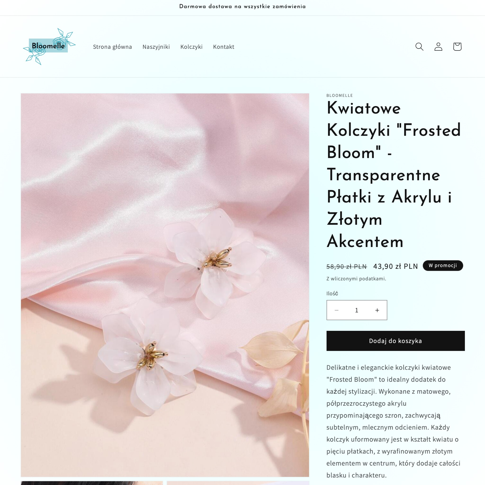 Sklep internetowy z biżuterią