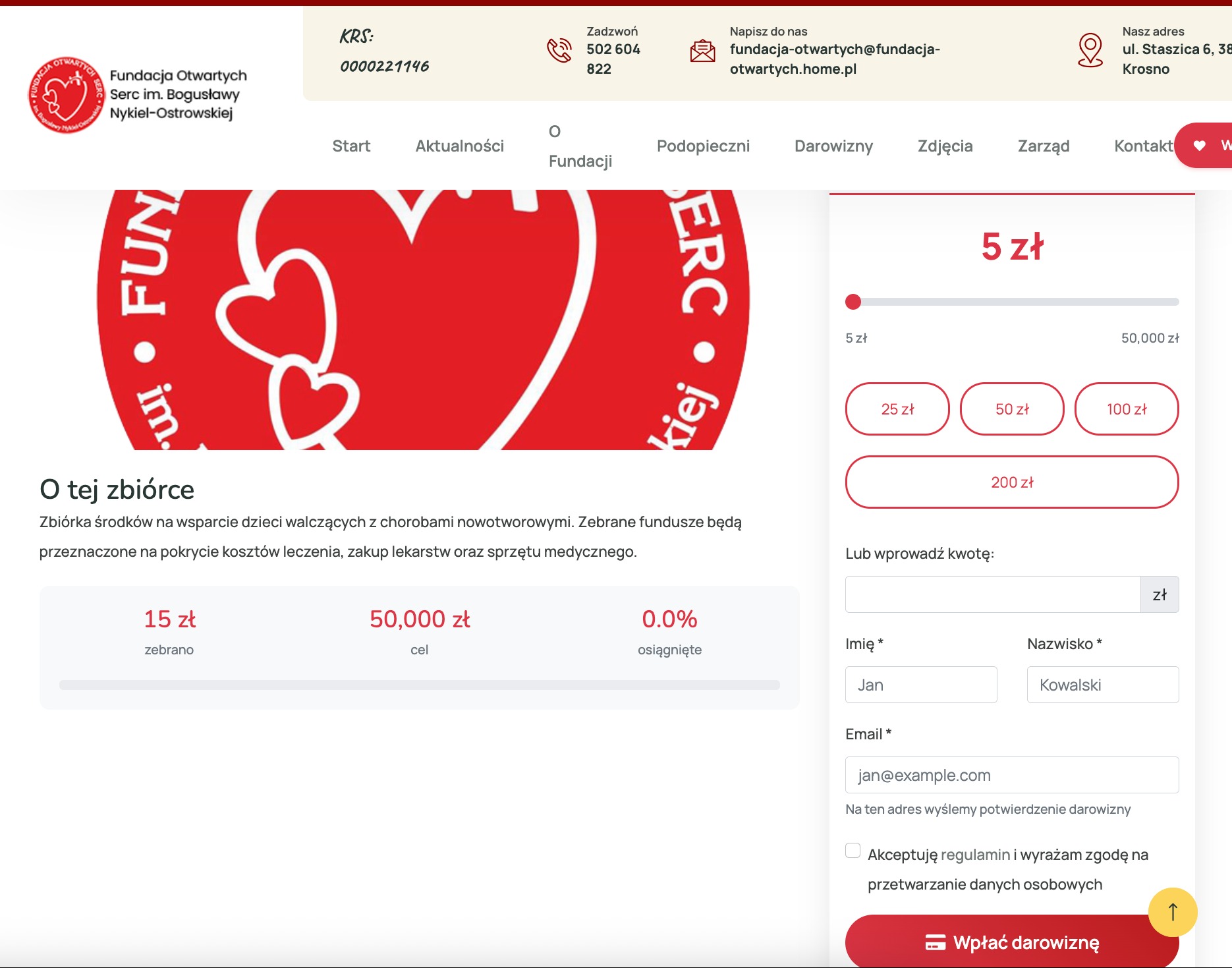 System płatności i obsługi dotacji dla fundacji