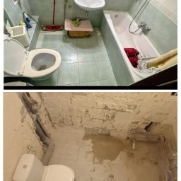 Pure House Marta Wielgomasz - Skuwanie płytek w łazience z wywozem gruzu