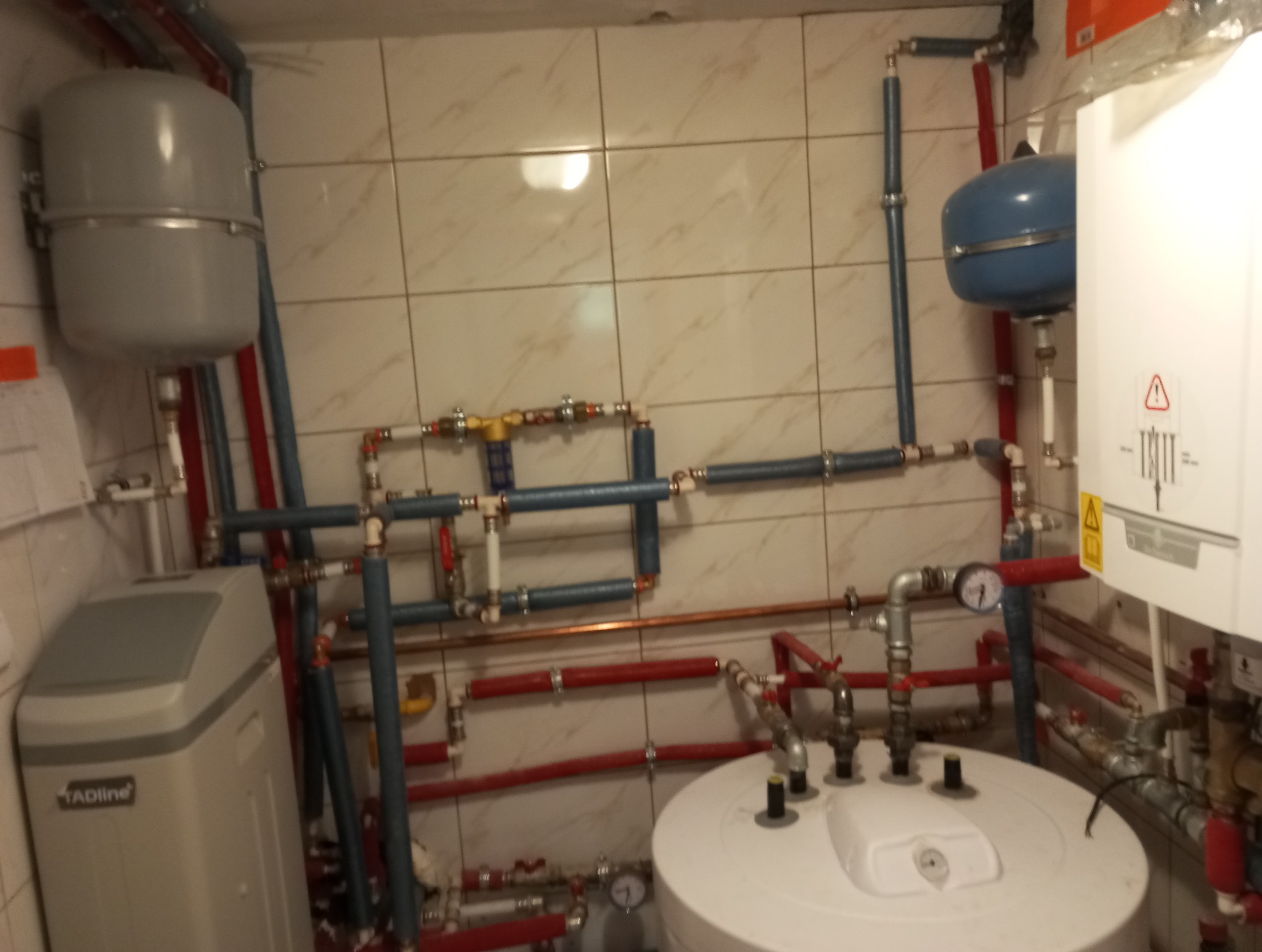 Instalacja kotłowni gazowej wraz z SUW