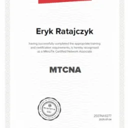 Certyfikat microtik