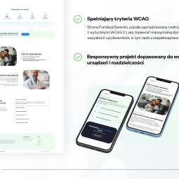 PDS GROUP Sp. z o.o. - Responsywna strona internetowa Fundacji Saventic na urządzeniach mobilnych, z naciskiem na dostępność WCAG 2.1 i dopasowanie do różnych rozdzielczości.