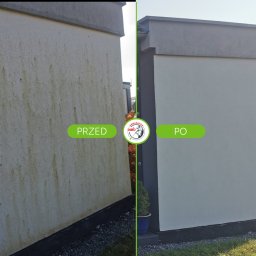 ✨Efekt, który robi wrażenie!✨
Klient? Zachwycony!
Dzięki mobilnemu sprzętowi i zaawansowanej technologii usunęliśmy nawet najbardziej uporczywe zabrudzenia, przywracając świeży wygląd budynku – bezpiecznie, skutecznie i z pełną precyzją.