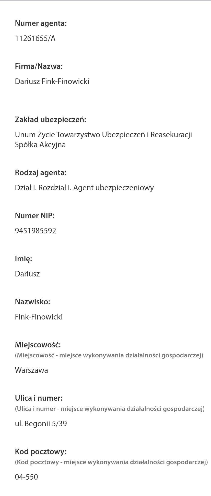 Licencja Komisji Nadzoru Finansowego