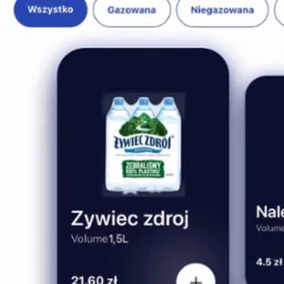 Aplikacja mobilna sklepu online: woda Żywiec Zdrój 1,5L za 21.60 zł. Kategorie: wszystko, gazowana, niegazowana. Lokalizacja: Sklep Online.