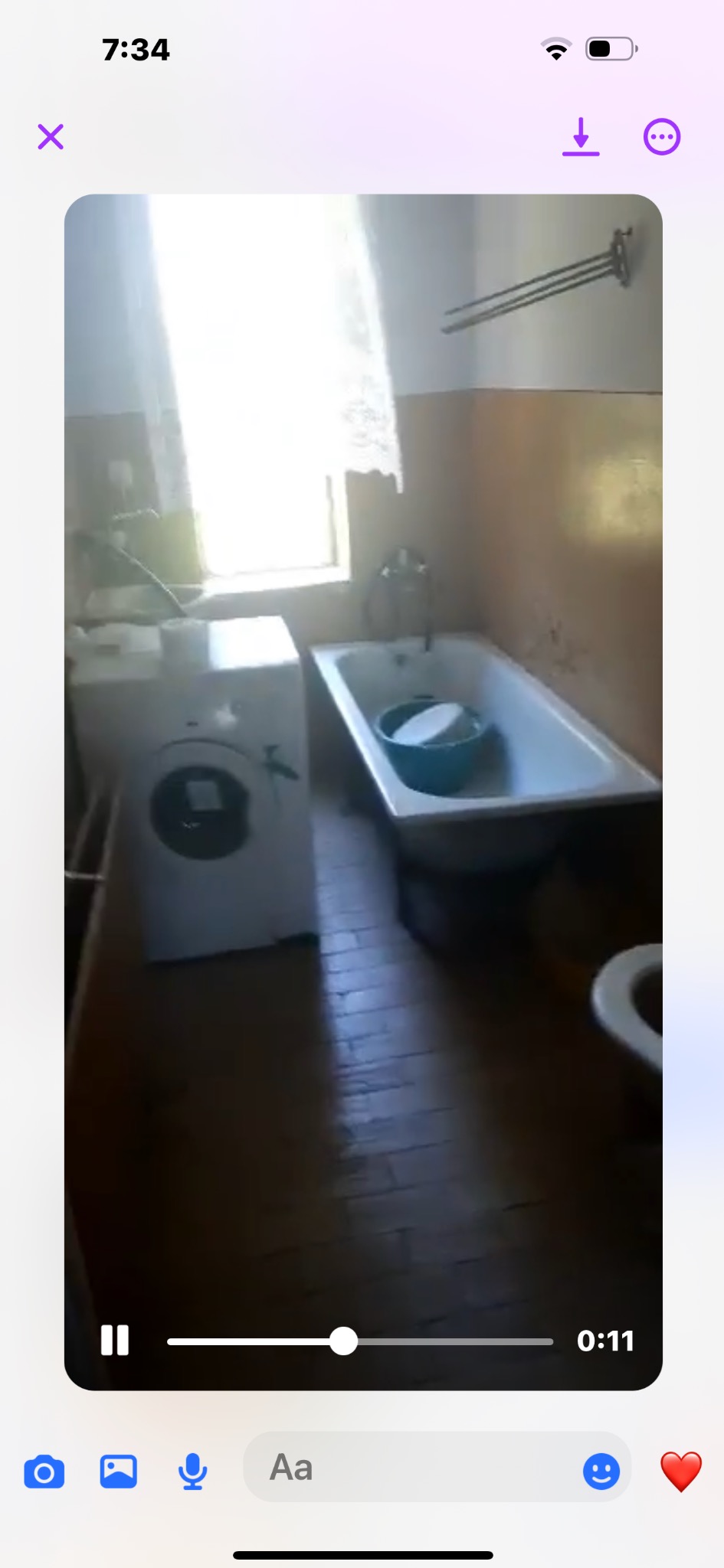 Tak wyglądała łazienka przed realizacją.