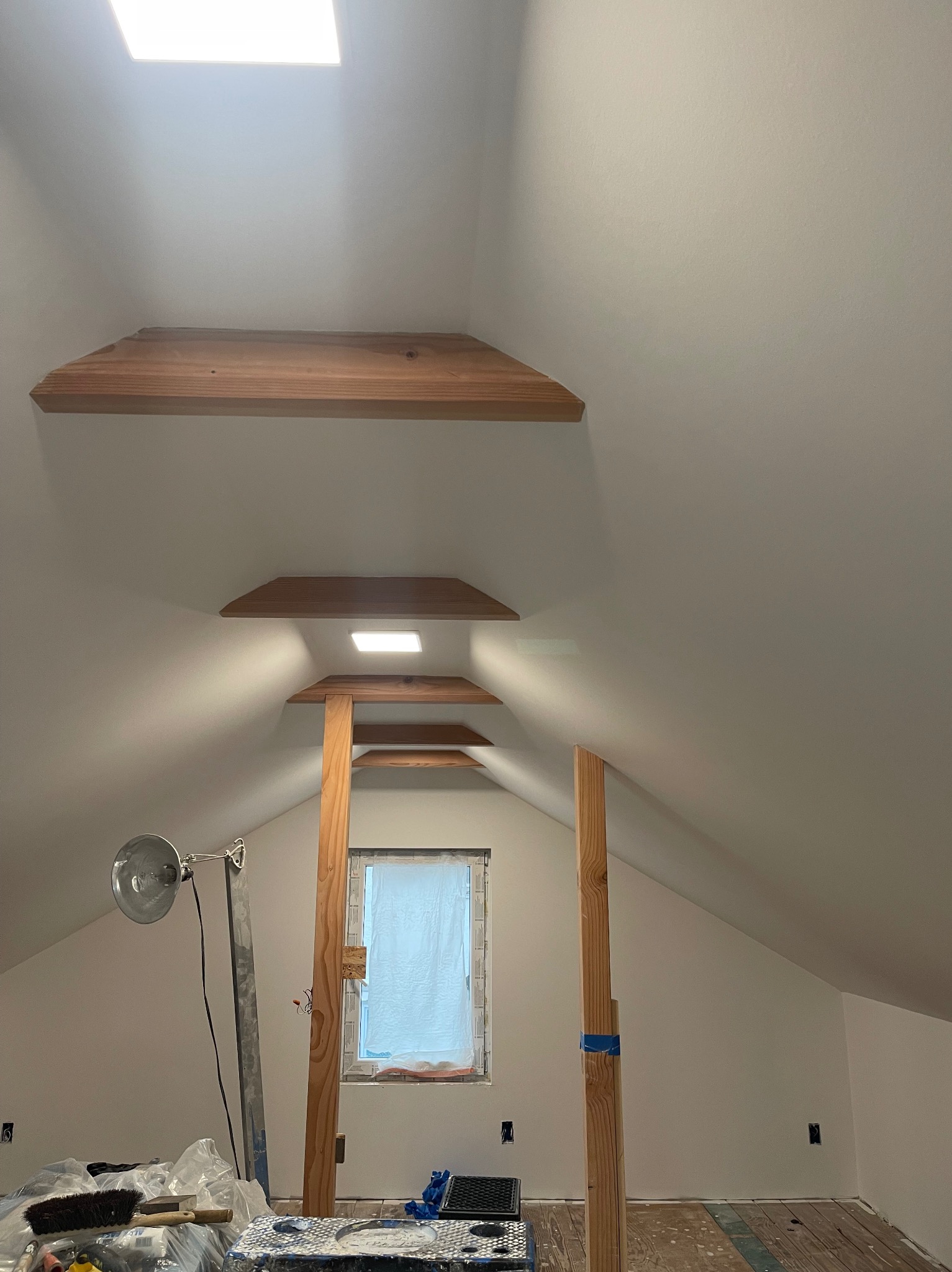 Strych w trakcie realizacji