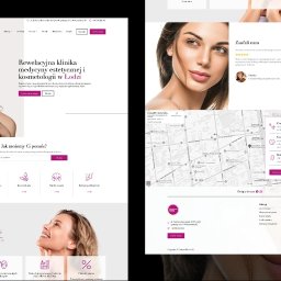 Dedykowana strona internetowa dla kliniki Medycyny Estetycznej CosinusMED