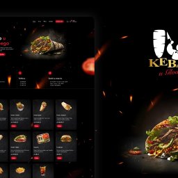 Strona internetowa z funkcją zamawiania posiłków online z lokalnego Kebaba w Sosnowcu
