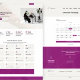 Strona internetowa dla Gabinetu Psychologicznego z funkcją rezerwacji wizyt online