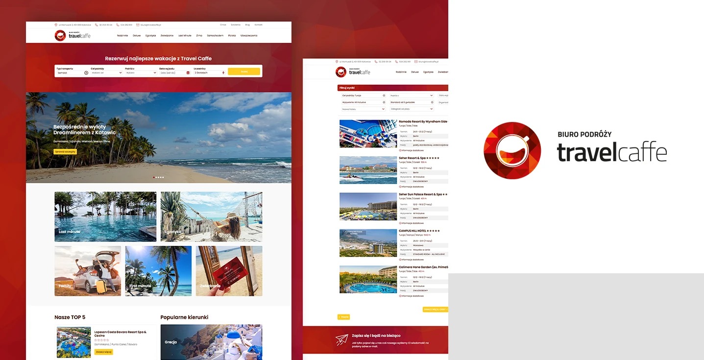 Strona internetowa dla biura podróży, integracja Wordpress x MerlinX