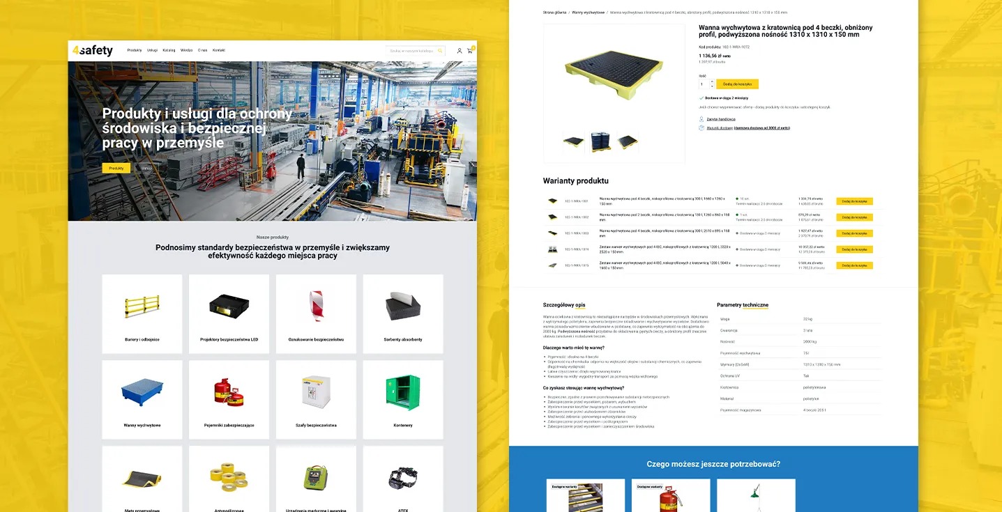 Sklep internetowy B2B dla marki 4safety