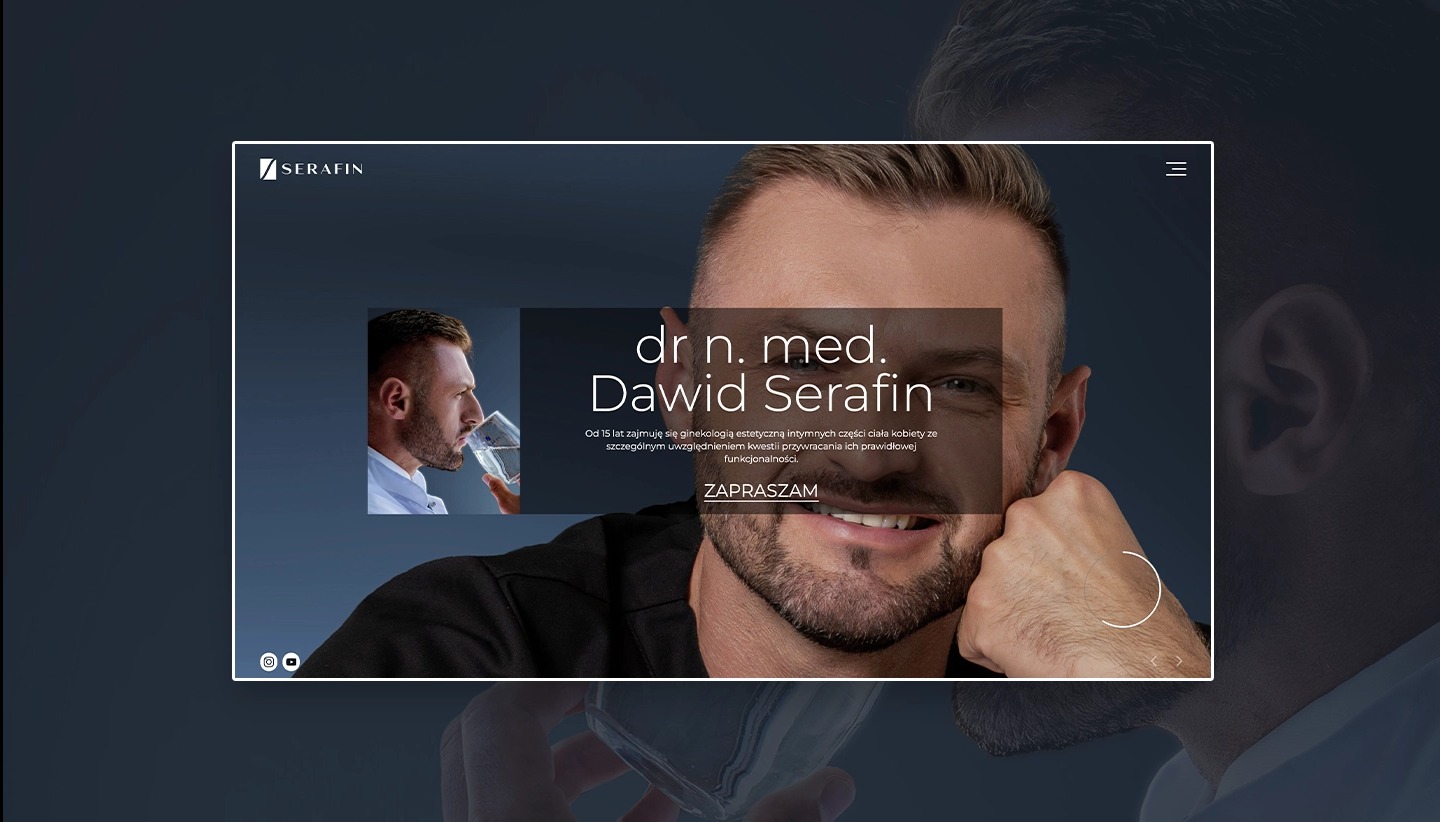 Strona internetowa dla doktora Dawida Serafina