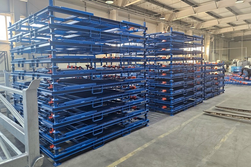 Palety transportowe, stalowe