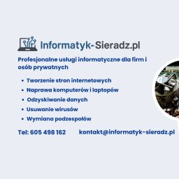 Informatyk-Sieradz.pl - Projektowanie Stron Sieradz
