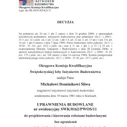 Uprawnienie Projektowe i Wykonawcze w branży sanitarnej