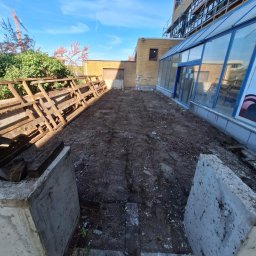 ukończony demontaż tarasu