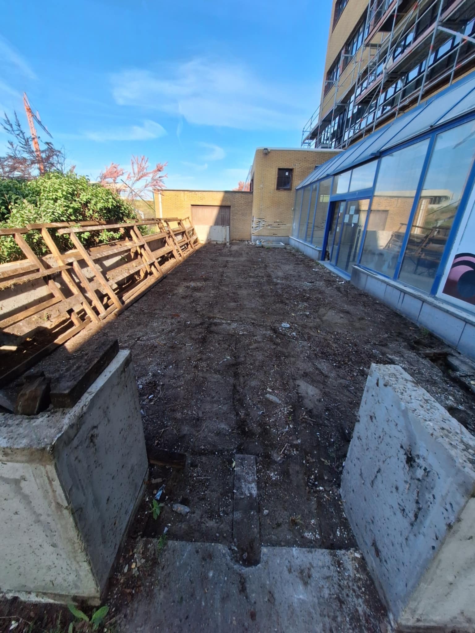 ukończony demontaż tarasu