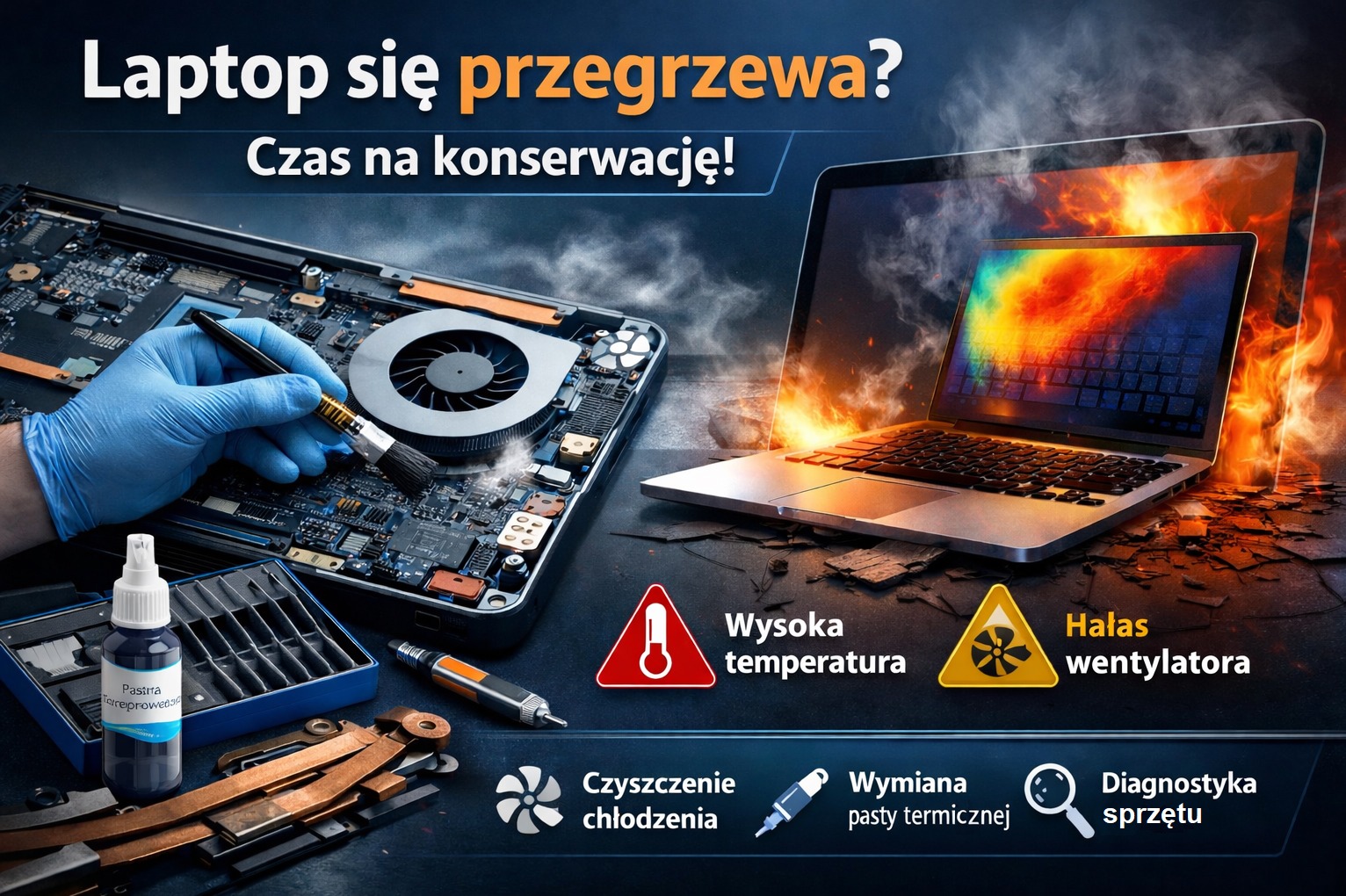 Konserwacja , Naprawa Laptopów BiuroTech Serwis Łukasz Hipp Płock