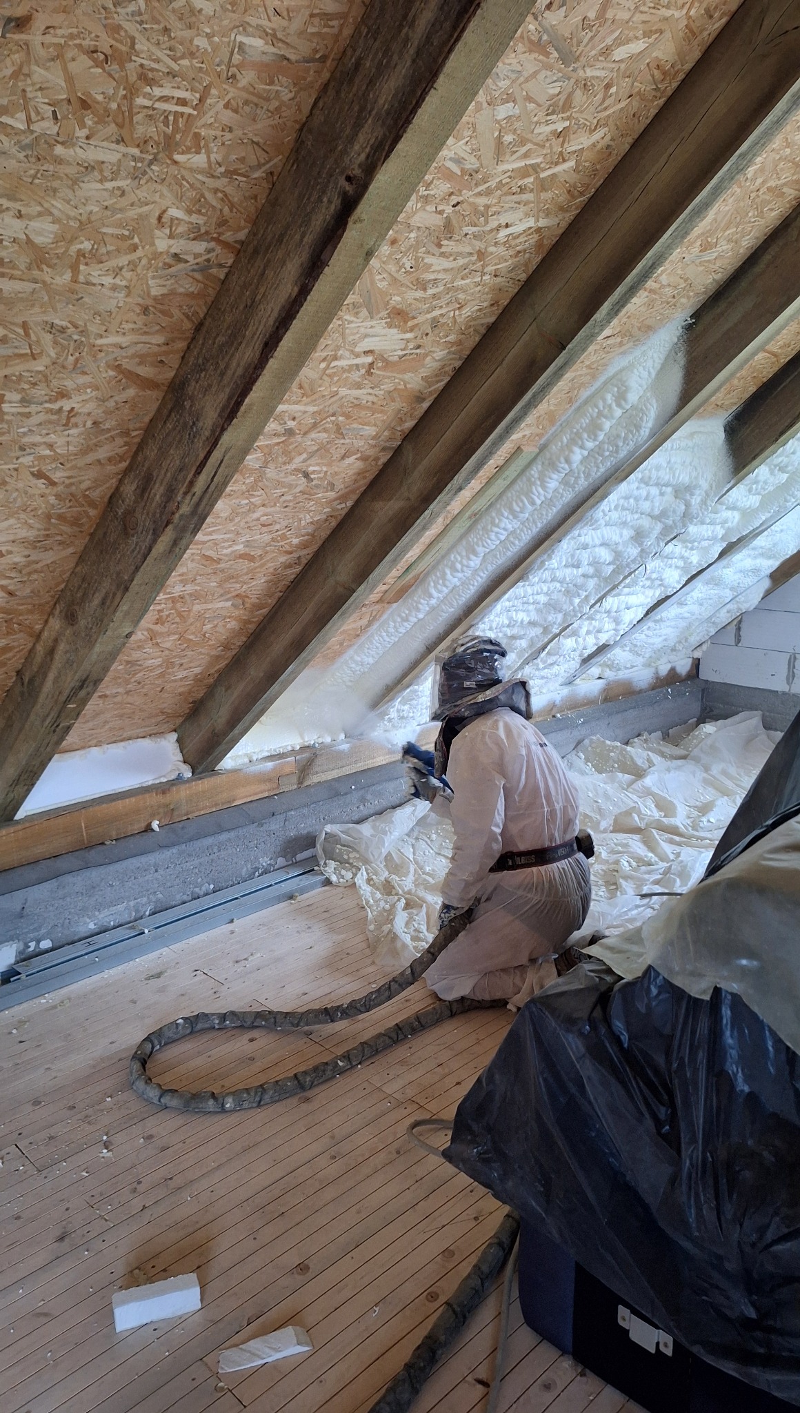 Ocieplenie do wysokości krokwi